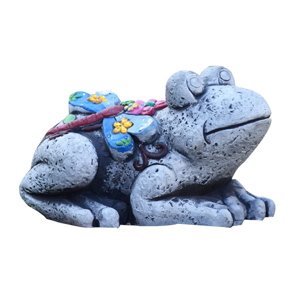 NANMUUYI Turtle Snail Frog Statue - Cement Animal Sculpture for Outdoor Garden Decor, Lawn Stake Lamps & Yard Ornaments | Perfect for Patio, Backyard & Landscape Decoration