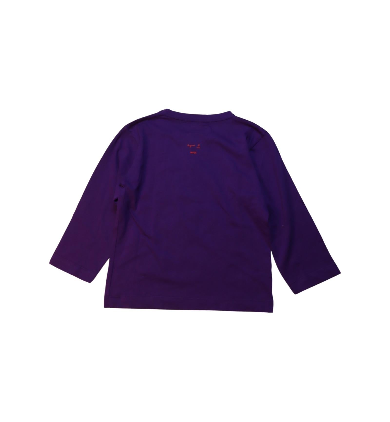 Agnes b. Long Sleeve Cotton T-Shirt for Toddlers 4T - Soft & Comfortable Casual Wear for Boys & Girls - Perfect for Playdates, Preschool & Everyday Outfits