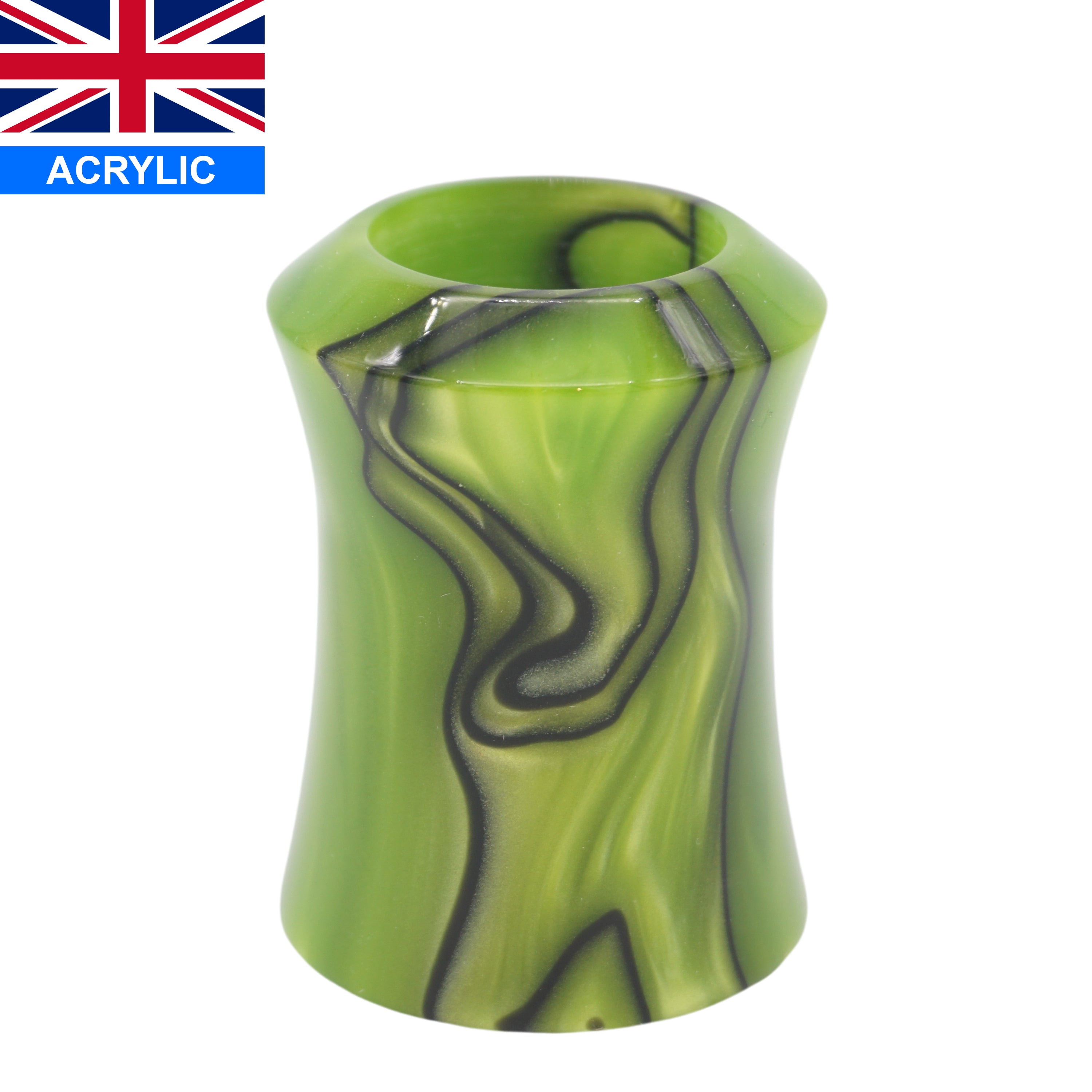 Premium Handcrafted Toxic Green Shaving Brush Handle - Fits 24mm & 26mm Knots - Perfect for Wet Shaving & Grooming Gifts for Men