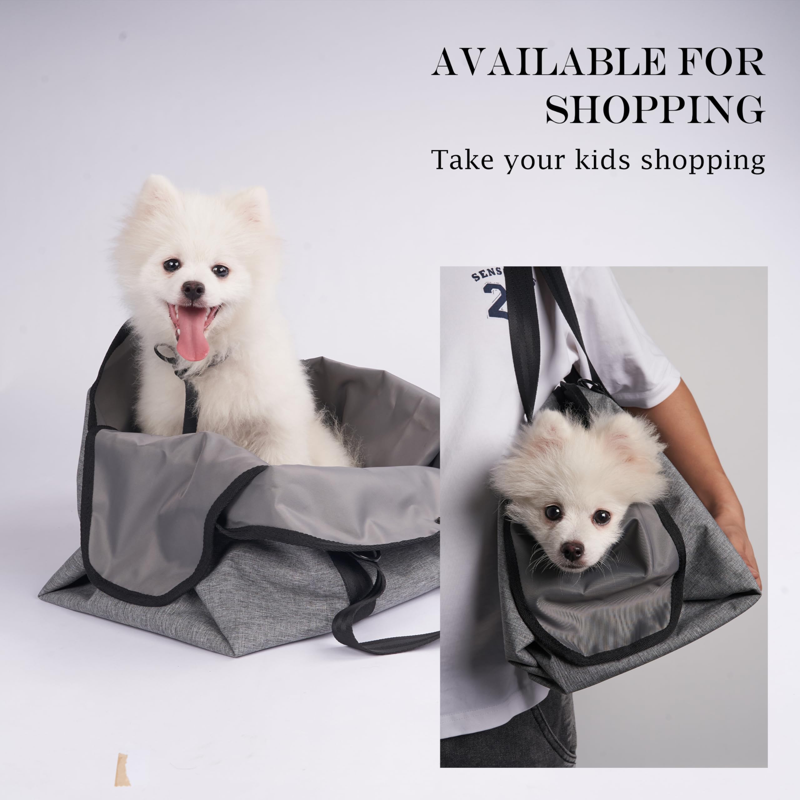 Stylish Pet Carrier Purse for Small Dogs & Cats - Adjustable Shoulder Strap with Leash & Secure Buckle - Portable Dog Tote Bag for Travel, Shopping & Outdoor Adventures