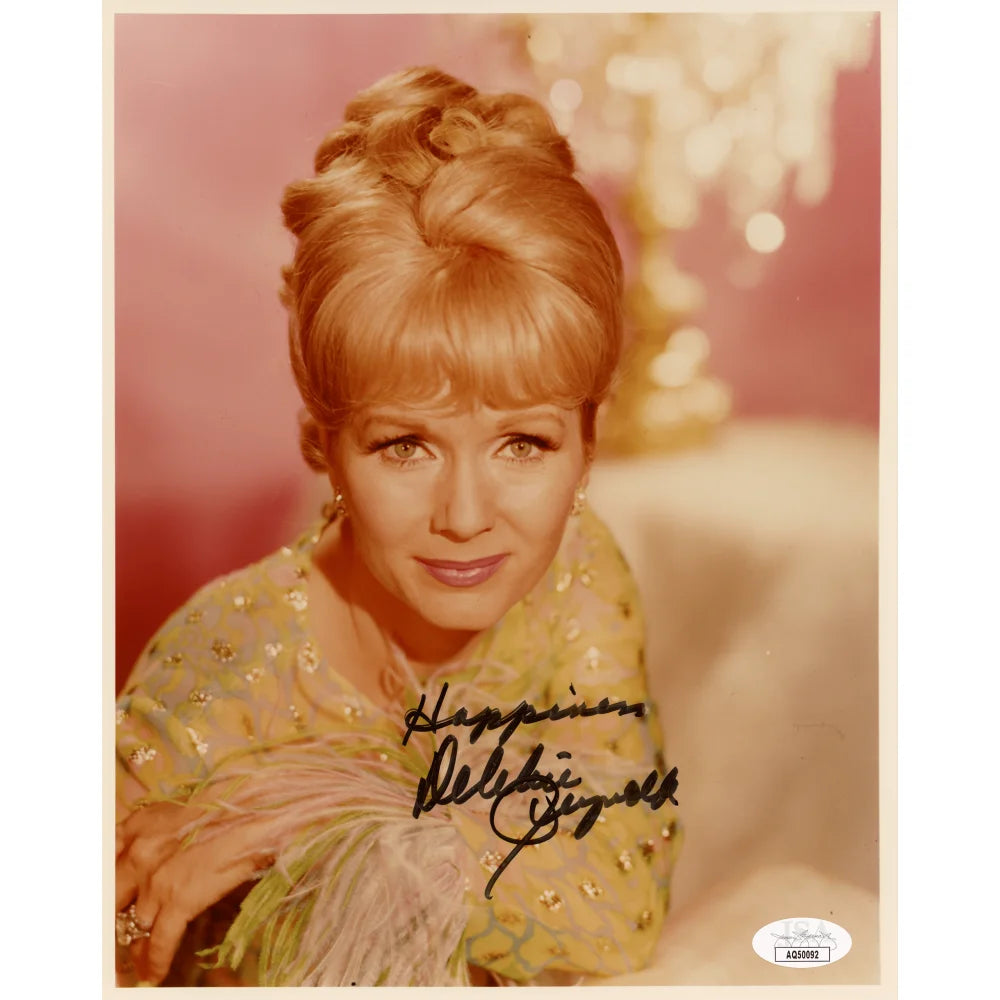 Debbie Reynolds Autographed 8x10 Photo with JSA COA - Hand Signed by Hollywood Legend - Perfect for Movie Memorabilia Collections, Fan Gifts & Home Theater Decor