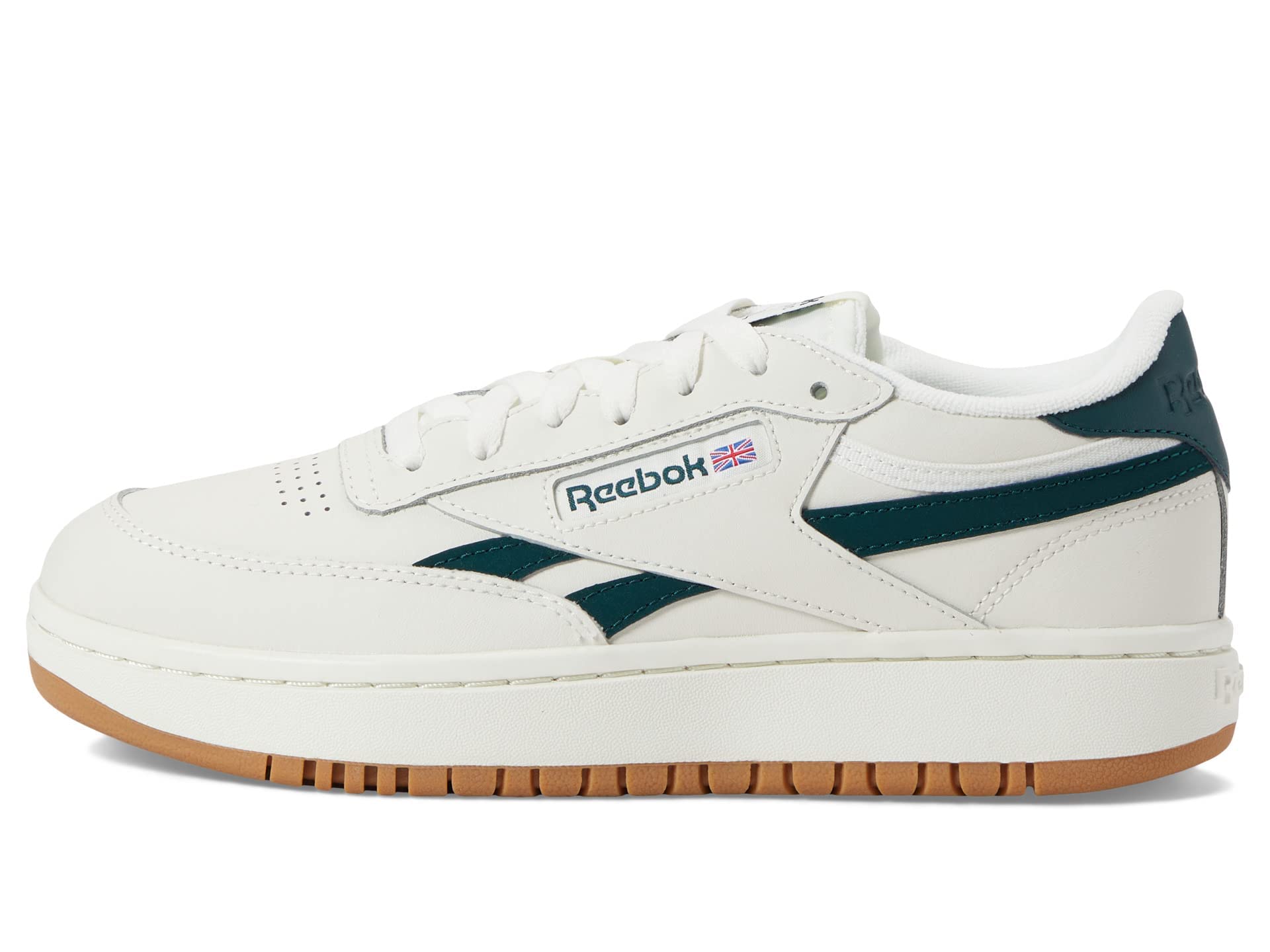 Reebok Women's Club C Double Sneaker - Classic White Leather Vintage Tennis Shoes for Women | Casual Wear, Gym & Street Style Fashion