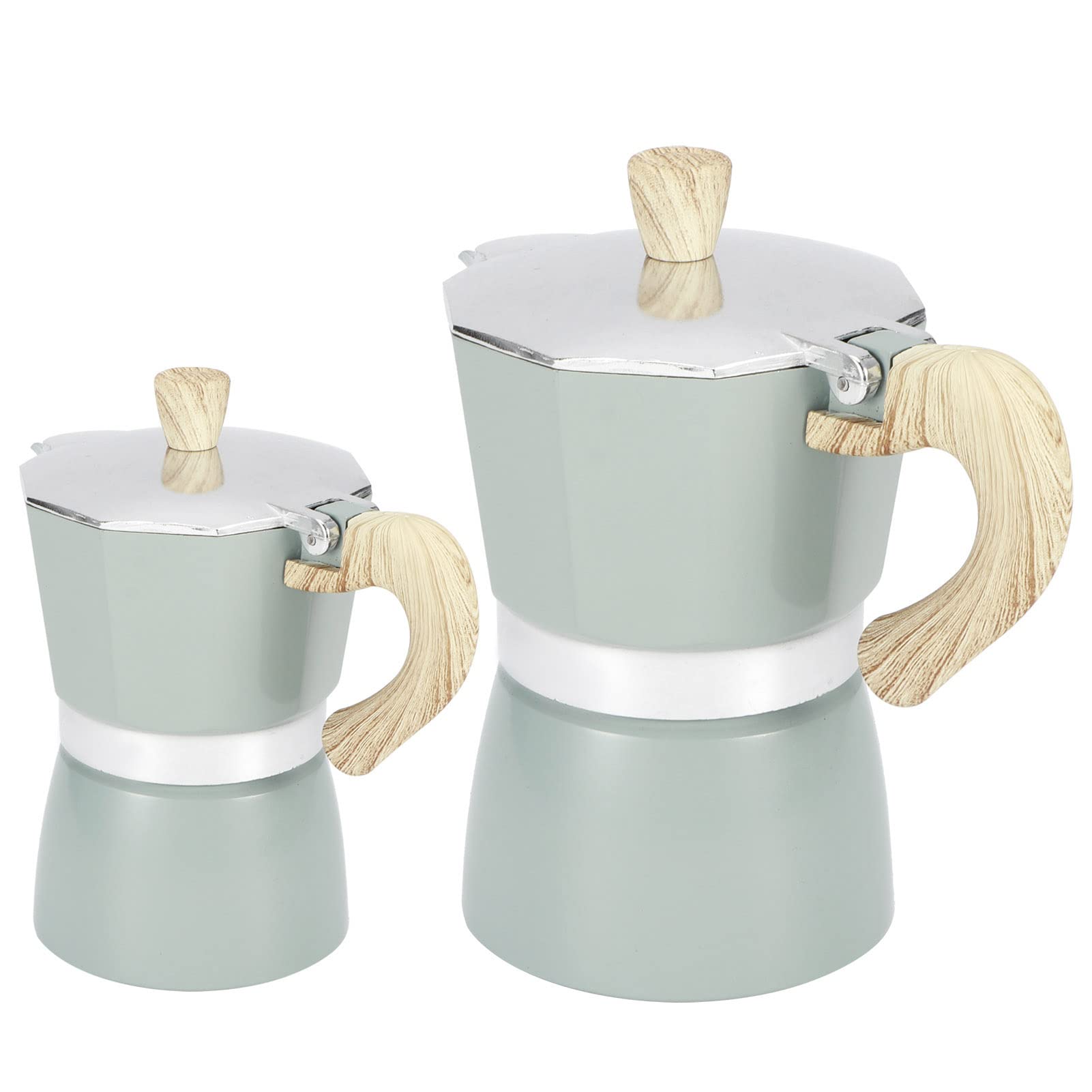 Stovetop Coffee Maker 300ML - Aluminum Pot for Home & Kitchen - Perfect for Camping & Travel