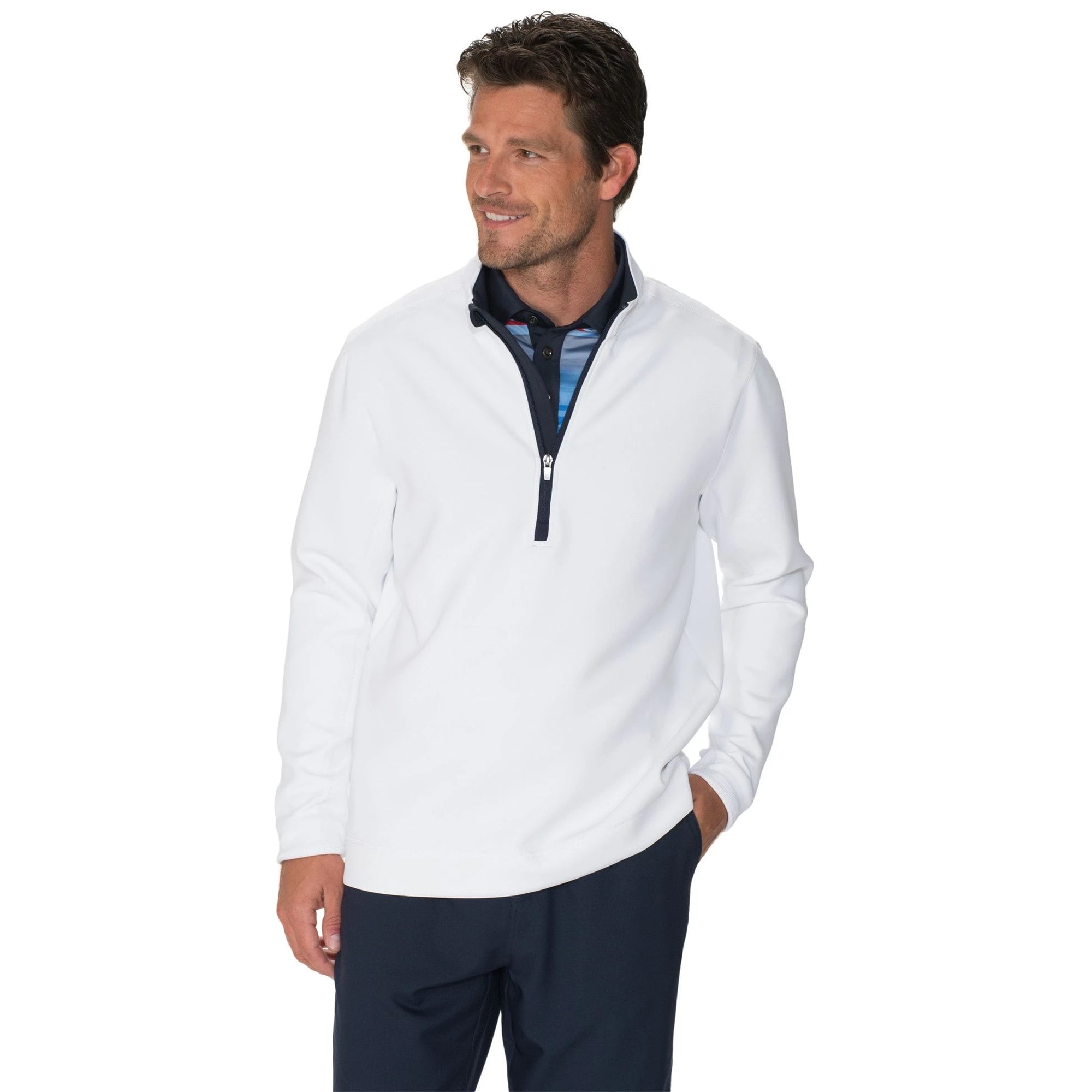 Chase 54 Men's Long Sleeve 1/4 Zip Golf Pullover - Breathable & Comfortable for Golfing, Casual Wear & Outdoor Activities