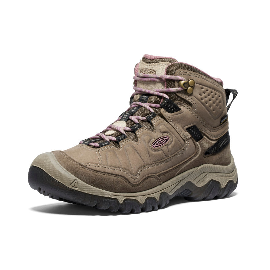Keen Targhee IV Mid WP WIDE Waterproof Hiking Boots for Women - Comfortable & Durable Outdoor Shoes for Trail Walking, Backpacking & Mountain Adventures