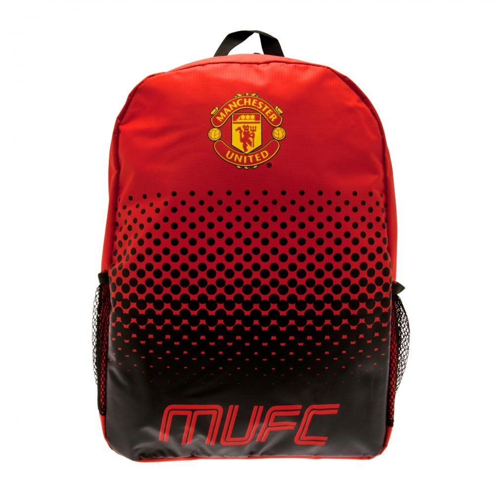 Manchester United Fade Backpack - Official Licensed Soccer Backpack for School, Travel & Sports | Durable Water-Resistant Design for Fans & Students