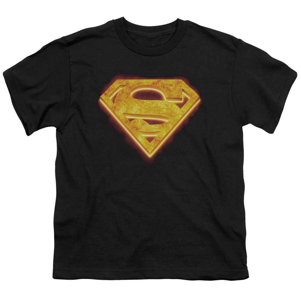 Superman Hot Steel Shield Graphic T-Shirt for Men, Women & Youth - Cool Superhero Tee for Casual Wear, Cosplay & Gifts