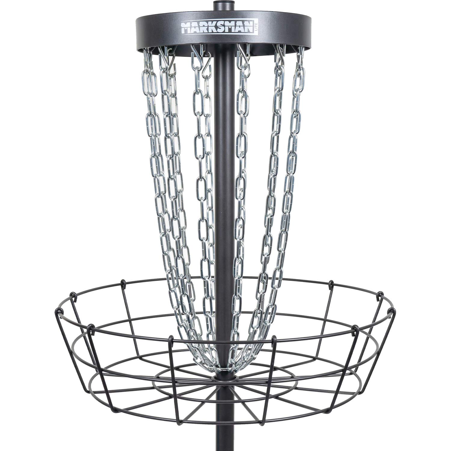 Dynamic Discs Marksman Lite Disc Golf Basket - 12-Chain Portable Frisbee Golf Target | Lightweight & Easy Assembly | Perfect for Backyard, Park & Tournament Practice
