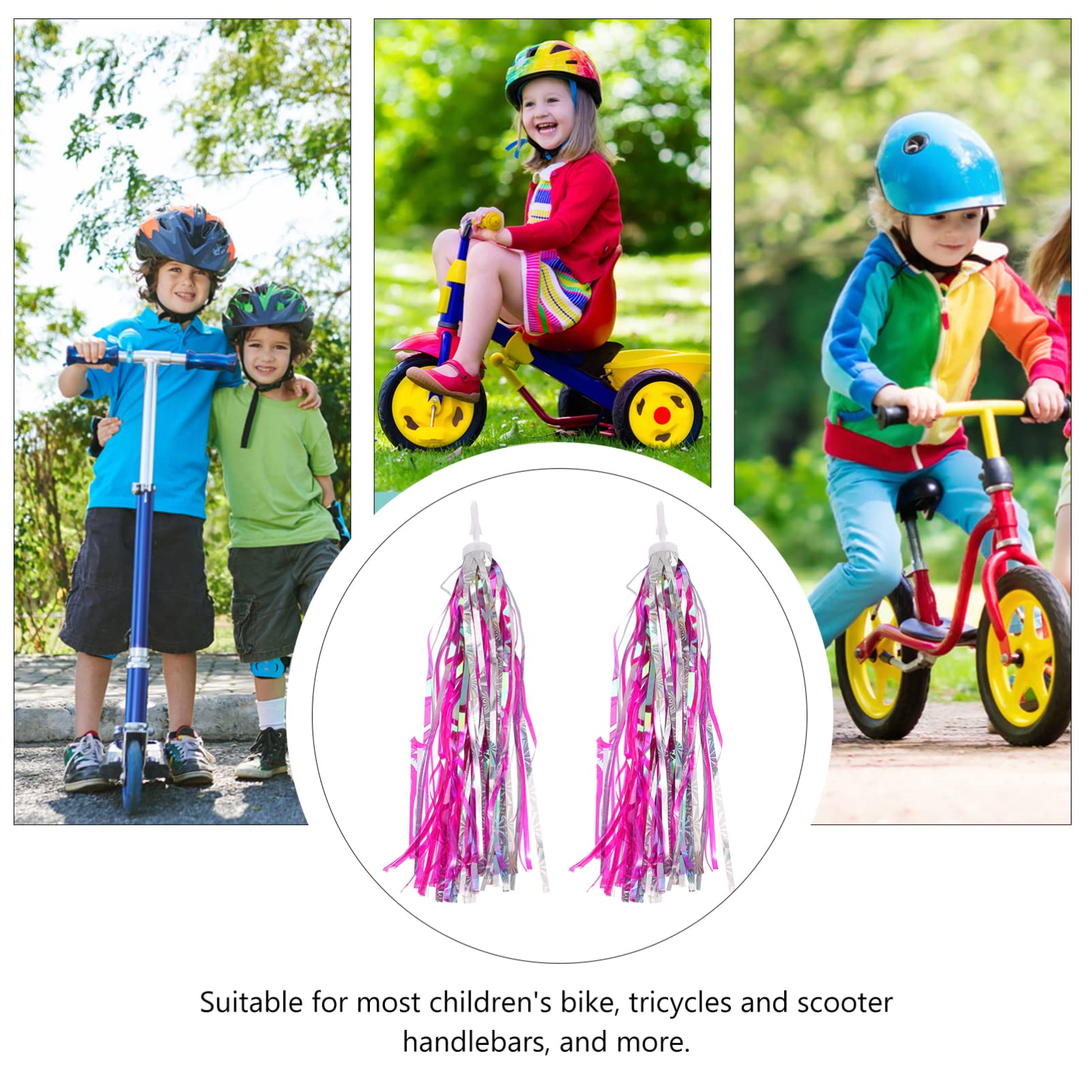 Gadpiparty 2-Piece Baby Car Seat Toy - Colorful Resin Streamers for Toddler Bikes & Strollers | Fun & Safe Ride Entertainment for Kids