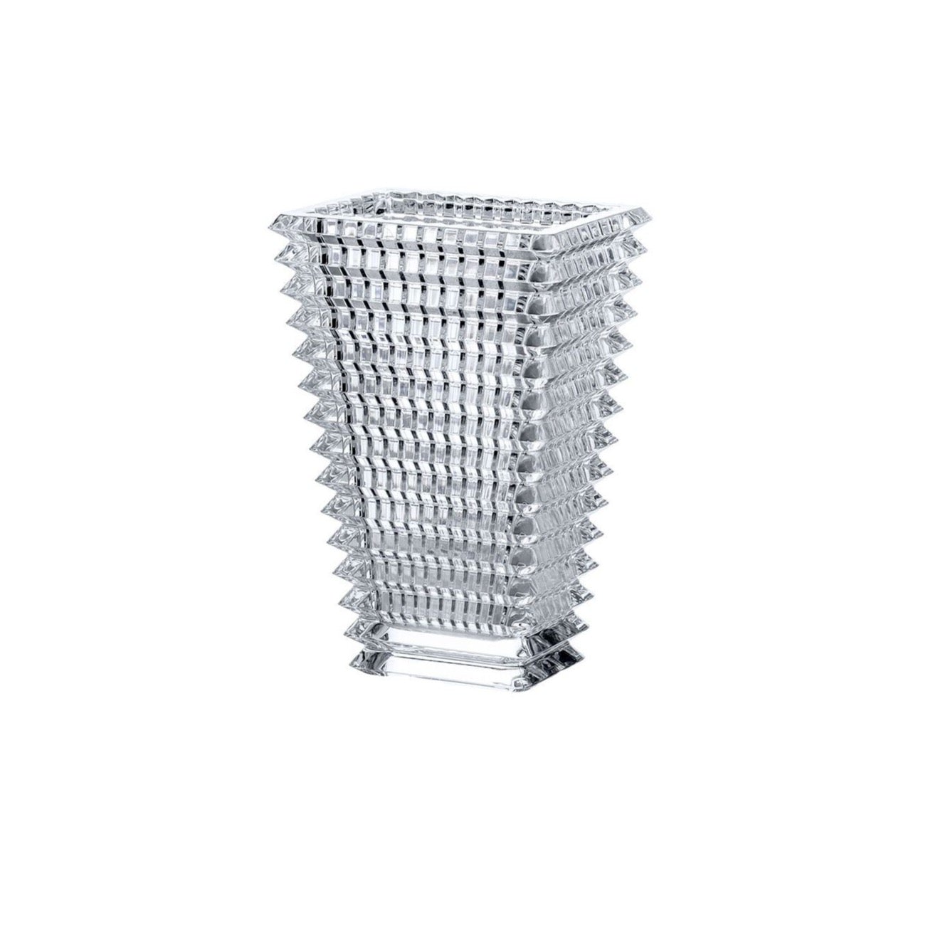 Large Clear Rectangular Eye Vase - Modern Home Decor for Living Room, Bedroom & Office | Glass Flower Vase for Floral Arrangements