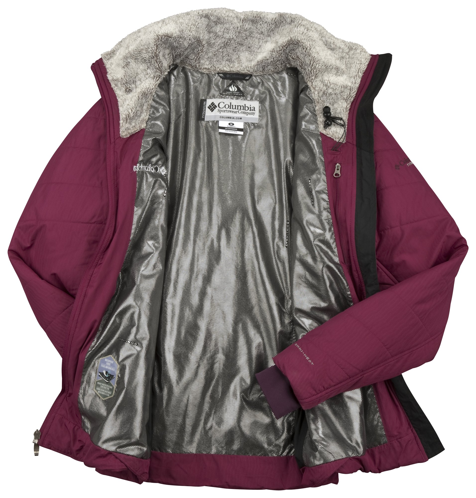 Columbia Women's Kaleidaslope Jacket - Waterproof Hiking Jacket for Outdoor Adventures, Lightweight Windbreaker with Omni-Tech Protection (Perfect for Camping, Trekking & Travel)