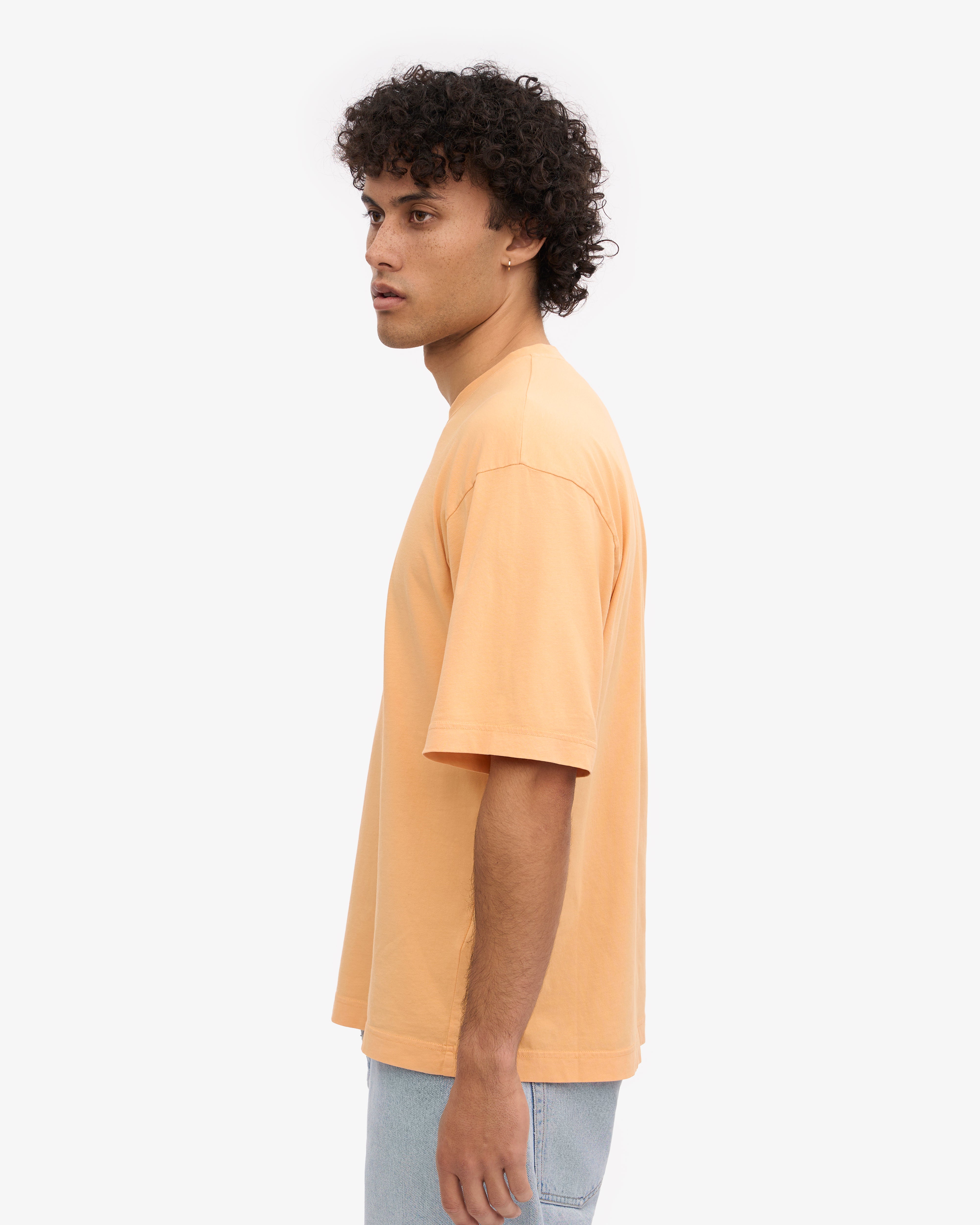 Organic Oversized T-Shirt for Women - Soft & Comfortable Sandstone Orange Cotton Tee - Perfect for Casual Wear, Loungewear & Everyday Outfits