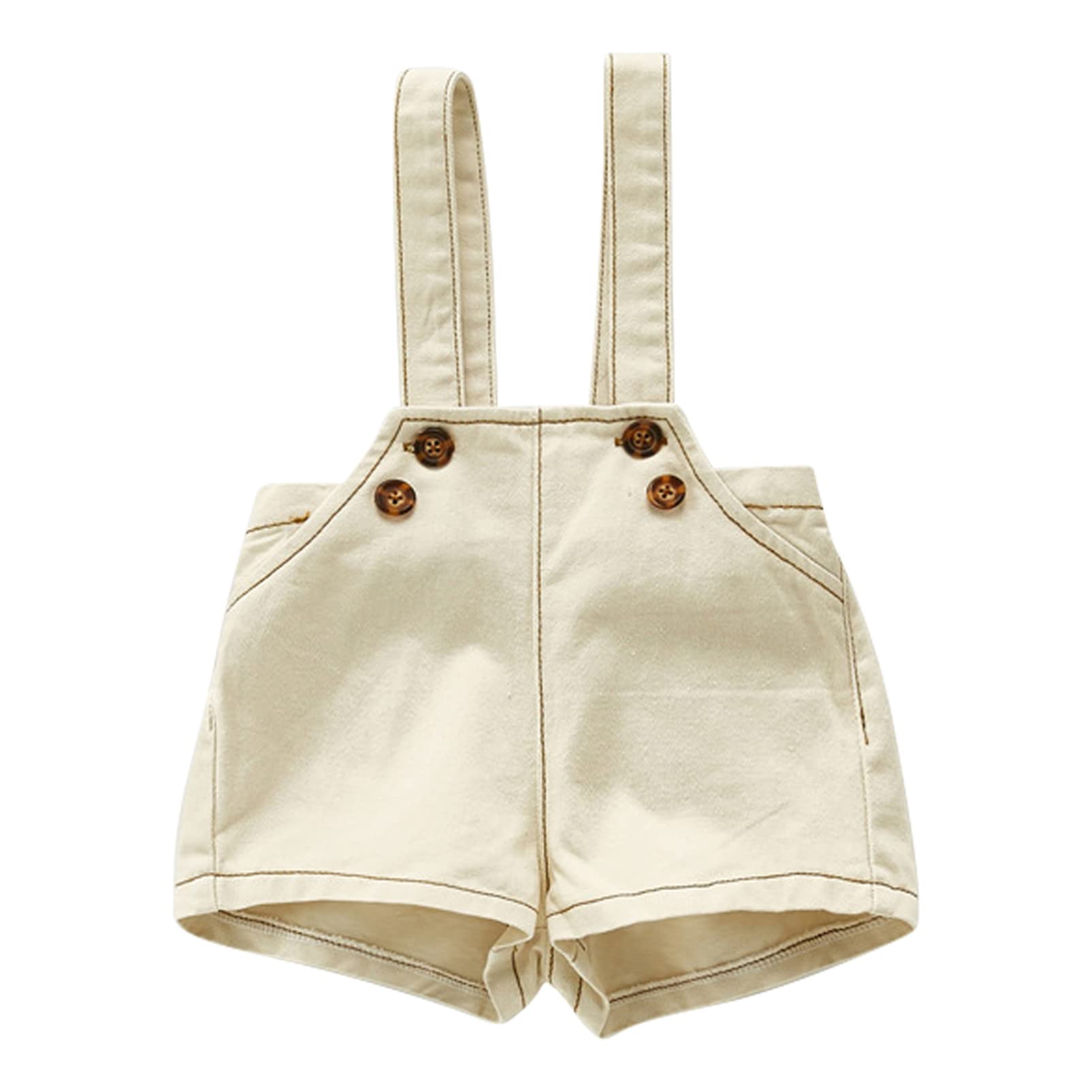 Alvivi Baby Girls & Boys Denim Overalls - Adjustable Unisex Jean Shortalls for Toddlers | Playtime, Daycare & Outdoor Adventures