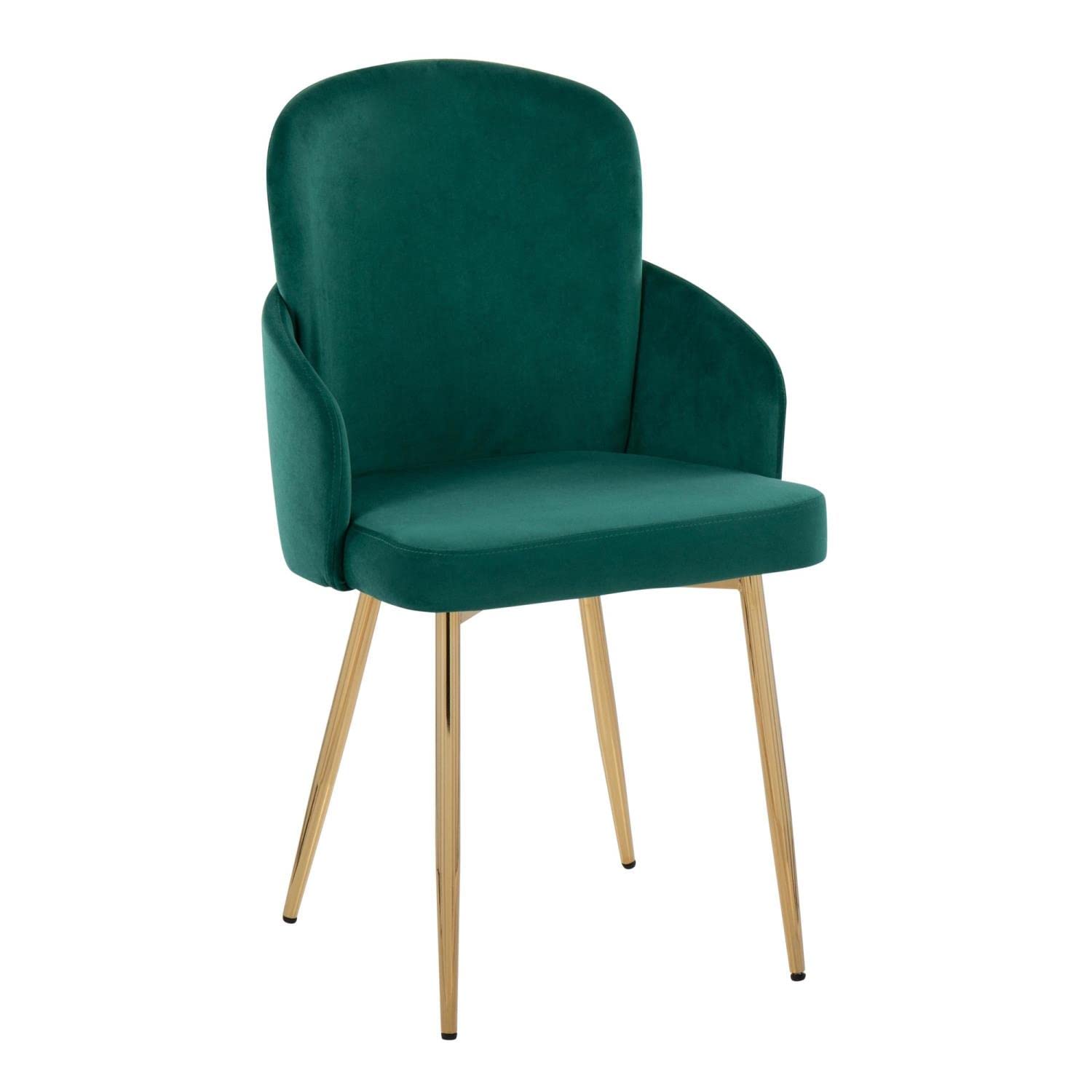 LumiSource Dahlia Upholstered Dining Chairs Set of 2 - Modern Kitchen Chairs for Dining Table - Perfect for Home, Restaurant, and Office Use