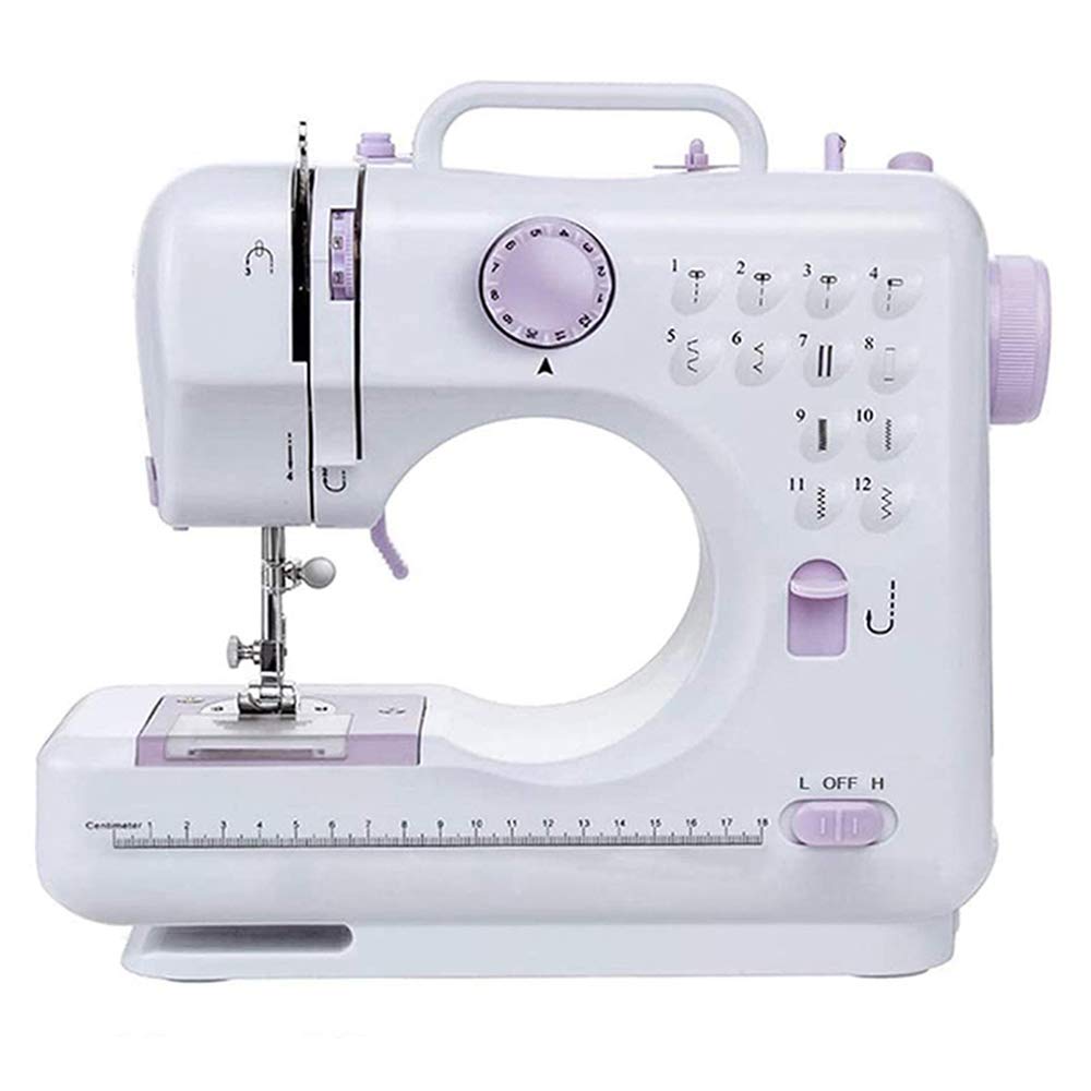 **Inkec Mini Electric Sewing Machine - Portable Household & Crafting Sewing Machine with 12 Built-in Floral Stitches, Foot Pedal & Handheld Operation - Perfect for Beginners, DIY Projects, Mending Clothes & Home Decor**    *(Use Cases: Ideal for quick repairs, DIY crafts, sewing small fabrics, hemming clothes, and creating handmade gifts.)*