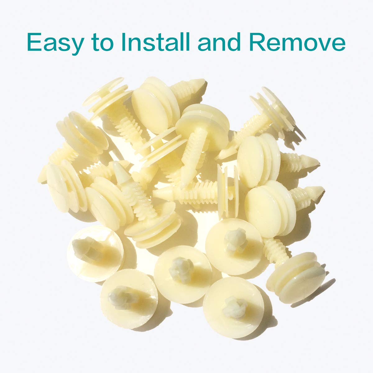 GM Car Door Trim Clips - 50pcs Front Panel Retainers (Replaces 10153057) for Auto Repair