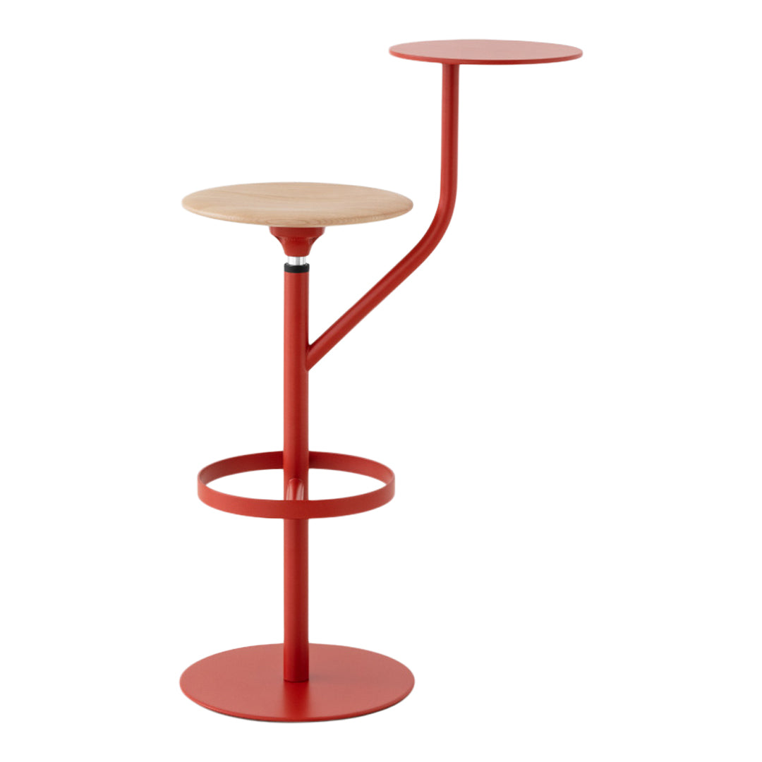 Aaron Swivel Bar Stool with Footrest - Adjustable Height Counter Stool for Kitchen Island, Breakfast Bar & Home Pub - Comfortable Metal Frame Barstool for Dining & Entertainment Areas