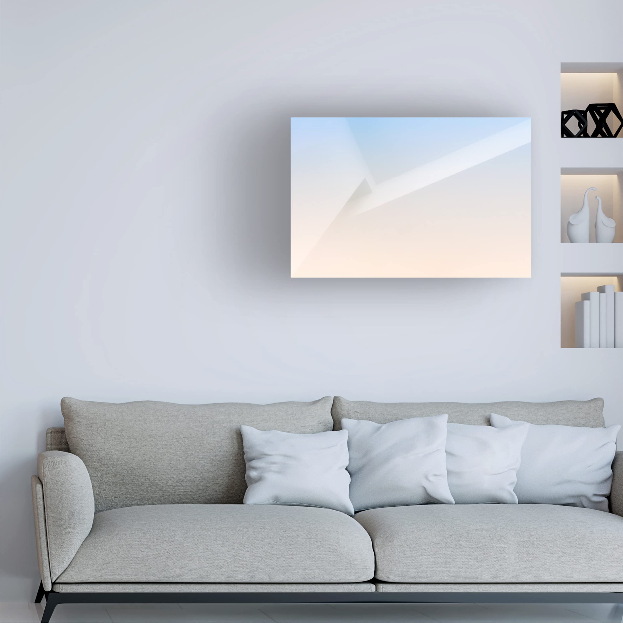 Trademark Fine Art 'Soft Corner Tones' Canvas Wall Art by Greetje Van Son - Modern Abstract Painting for Living Room, Bedroom & Office Decor