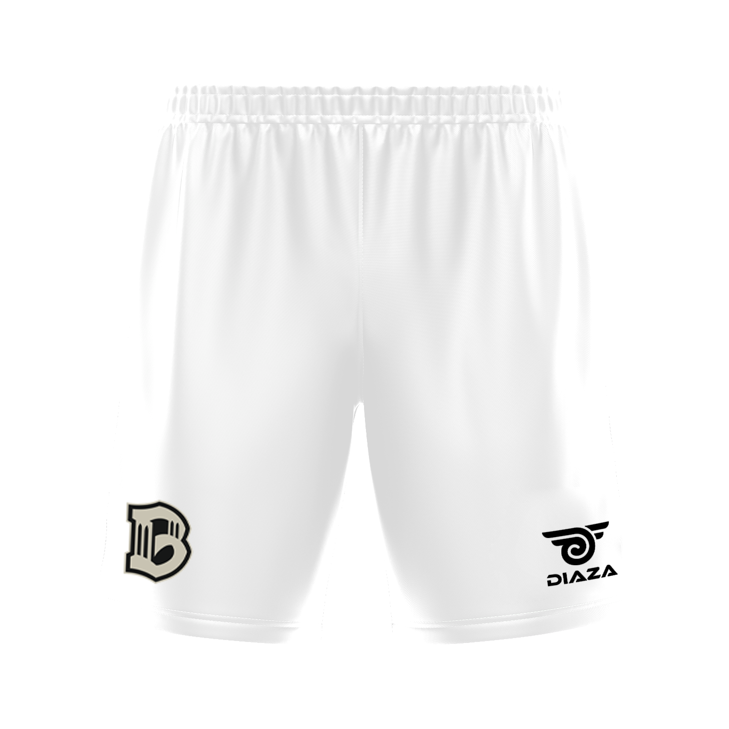 Brooklyn FC Tri-Tone Soccer Practice Shorts - White - Comfortable & Breathable for Men's Training & Match Warm-Ups