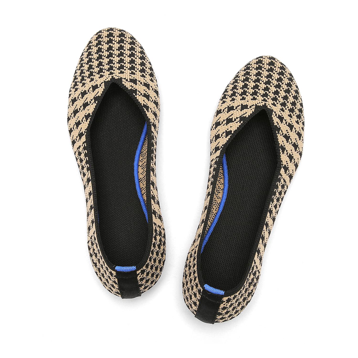 Women's Ballet Flats - Comfortable Knit Round Toe Mesh Shoes for Dressy & Casual Wear | Perfect for Office, Walking, and Everyday Outfits