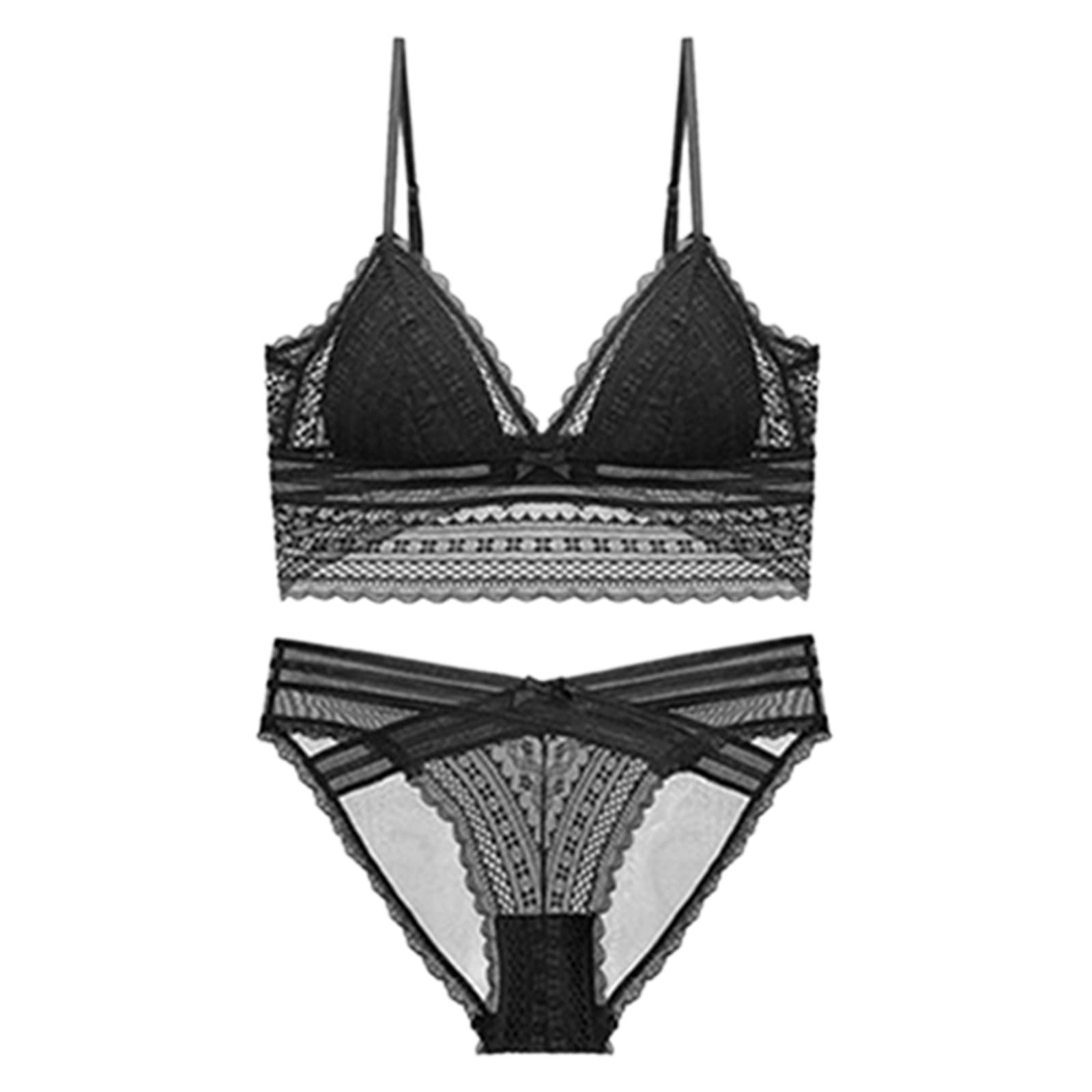 Ultra Thin Triangle Cup No Steel Ring Lace Bralette - Strapless Sports Bra for Women - Comfortable & Breathable for Yoga, Running, Workout & Daily Wear