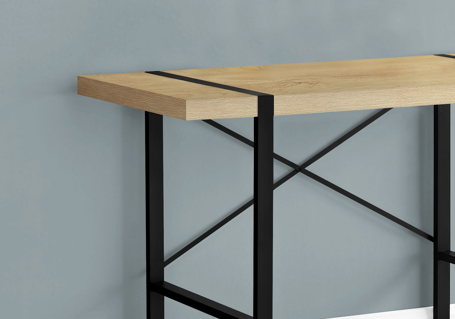Dray Desk - Natural Wood Standing Desk for Home & Office - Ergonomic Adjustable Height Workstation for Remote Work & Study