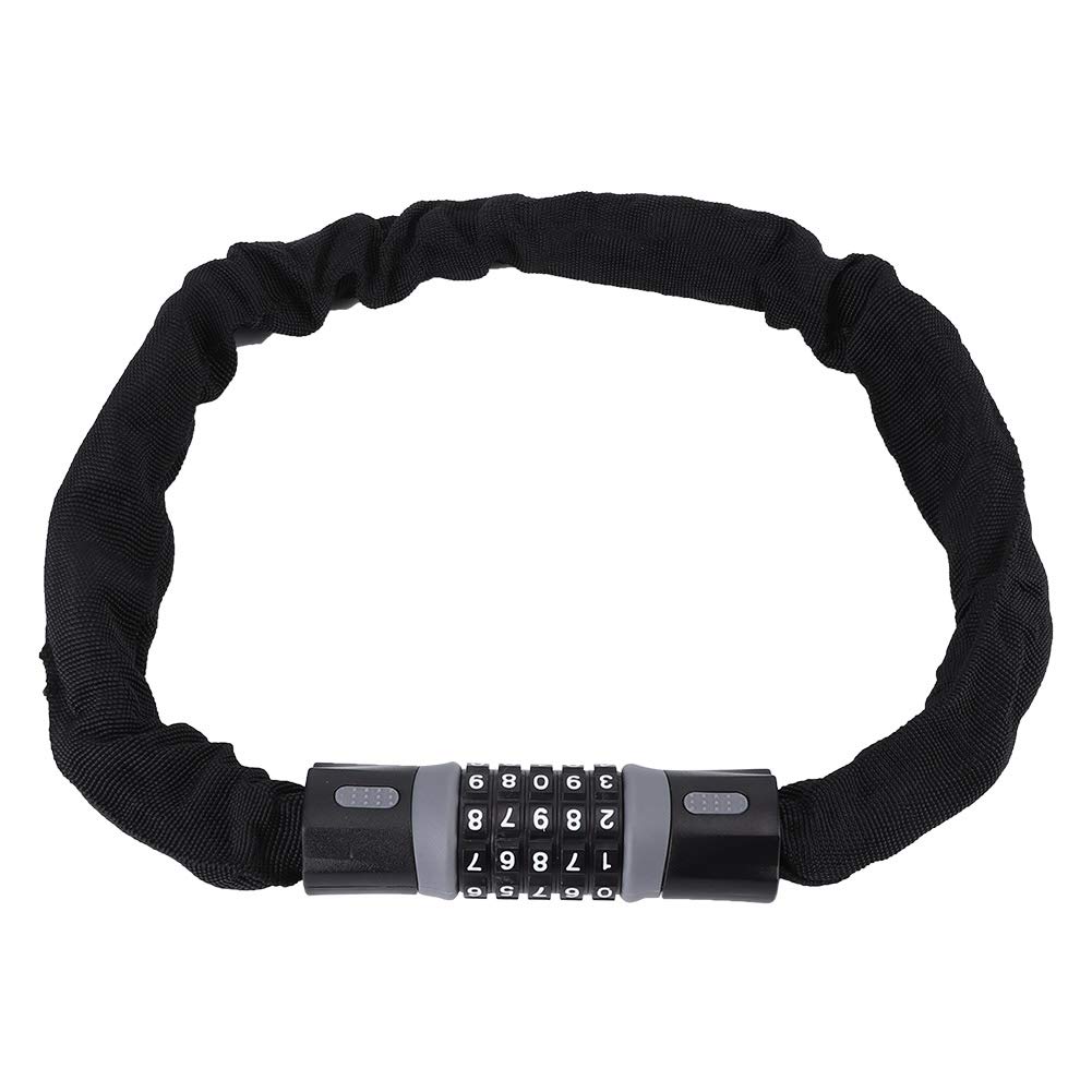 5-Digit Code Bike Lock - 0.9m Portable Anti-Theft Chain Lock for Mountain, Road, Electric & City Bicycles | Secure Parking at School, Work & Outdoor Adventures