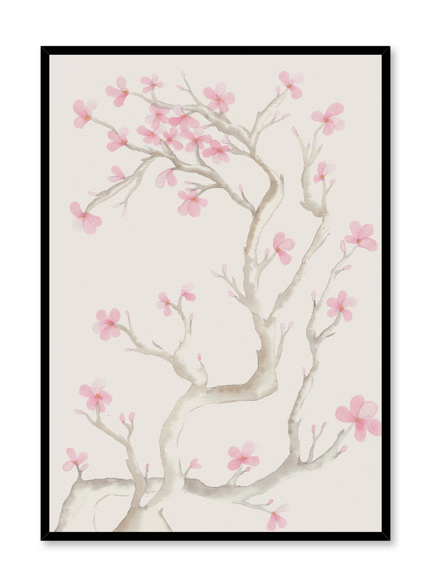 Beautiful Sakura Cherry Blossom Poster - Japanese Floral Wall Art Decor for Home, Office, Bedroom - Perfect for Spring Decorations & Asian-Inspired Interior Design