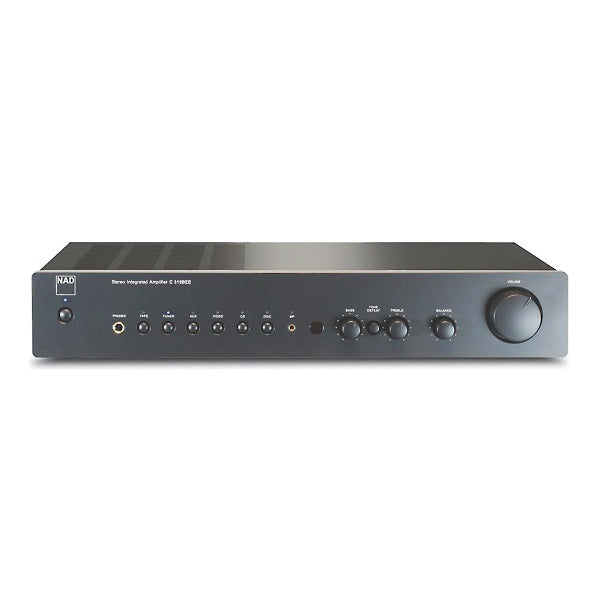 NAD C 316BEE Stereo Integrated Amplifier - Hi-Fi Audio System for Home Theater & Music Listening | Perfect for Vinyl Records, Speakers & Audiophile Setups