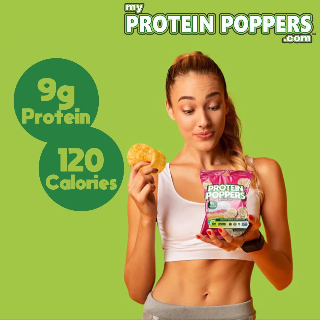 Vegan Protein Chips - High Protein Snacks for Adults | 9g Plant-Based Protein, 120 Calories per Serving | Low Sugar, Low Calorie Healthy Chips for Weight Loss | Gluten-Free, Keto-Friendly | Perfect for Office, Gym & Travel Snacking | Chili Lime Flavor (1oz Bag)