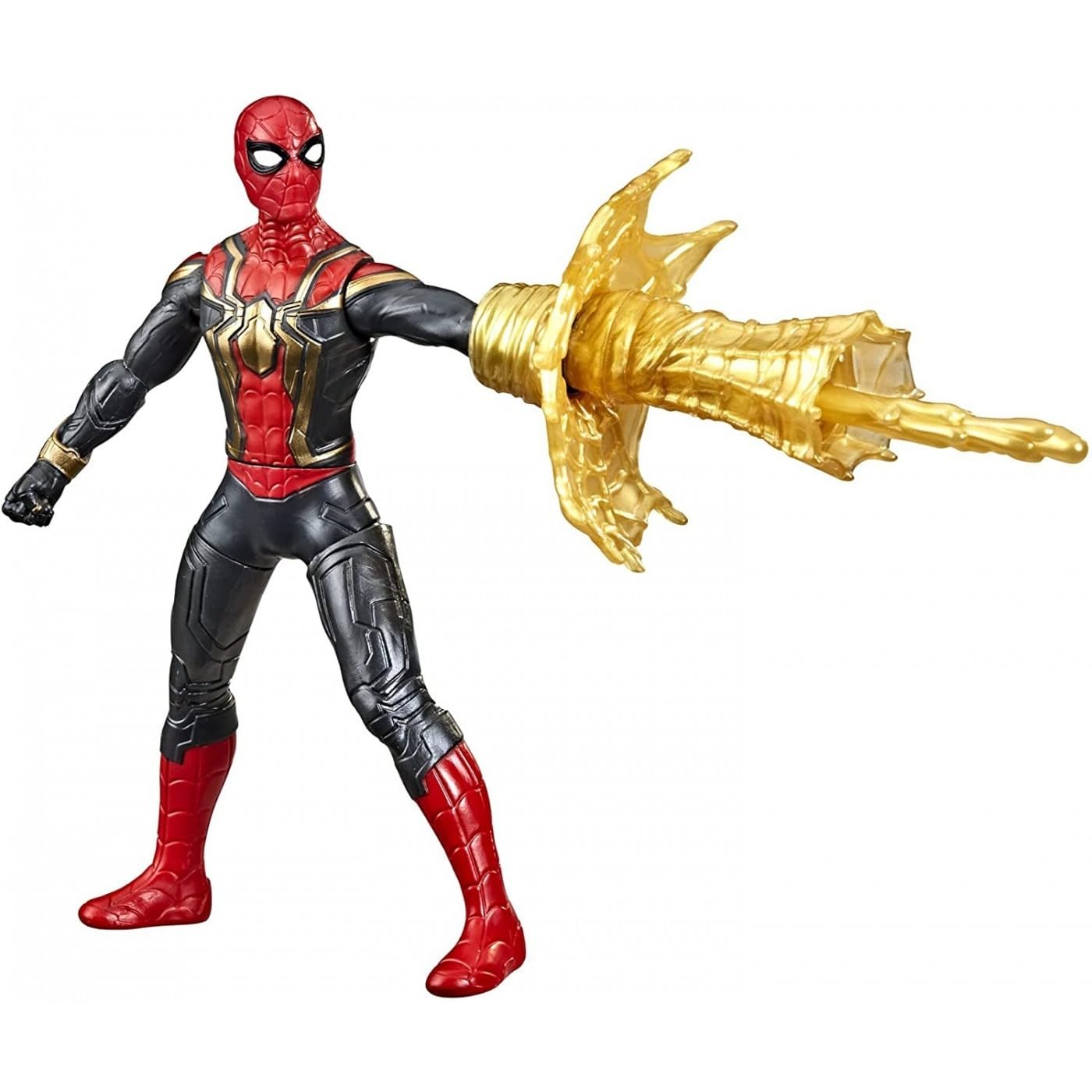Spider-Man Marvel 6-Inch Deluxe Web Spin Action Figure Toy with Weapon Attack & Squeeze Legs - Movie-Inspired Collectible for Kids Ages 4+ | Perfect for Playtime, Superhero Battles & Marvel Collections