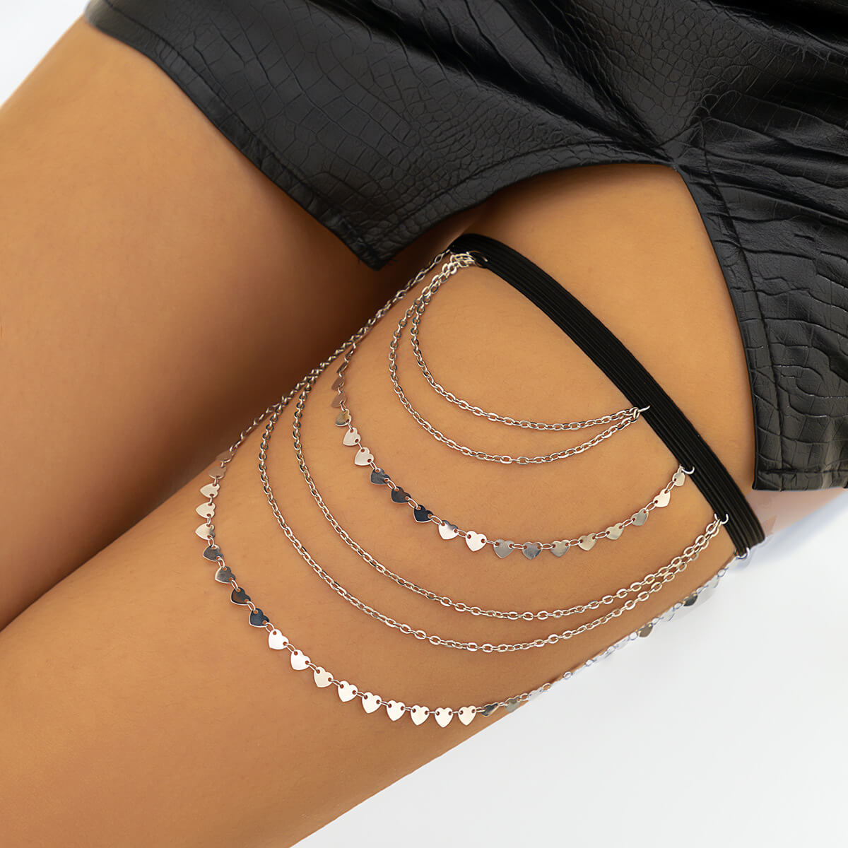 Stretchy Elastic Leg Chains for Women - Adjustable Ankle Bracelet for Dance, Yoga & Fashion Accessories - Perfect for Parties, Performances & Everyday Wear