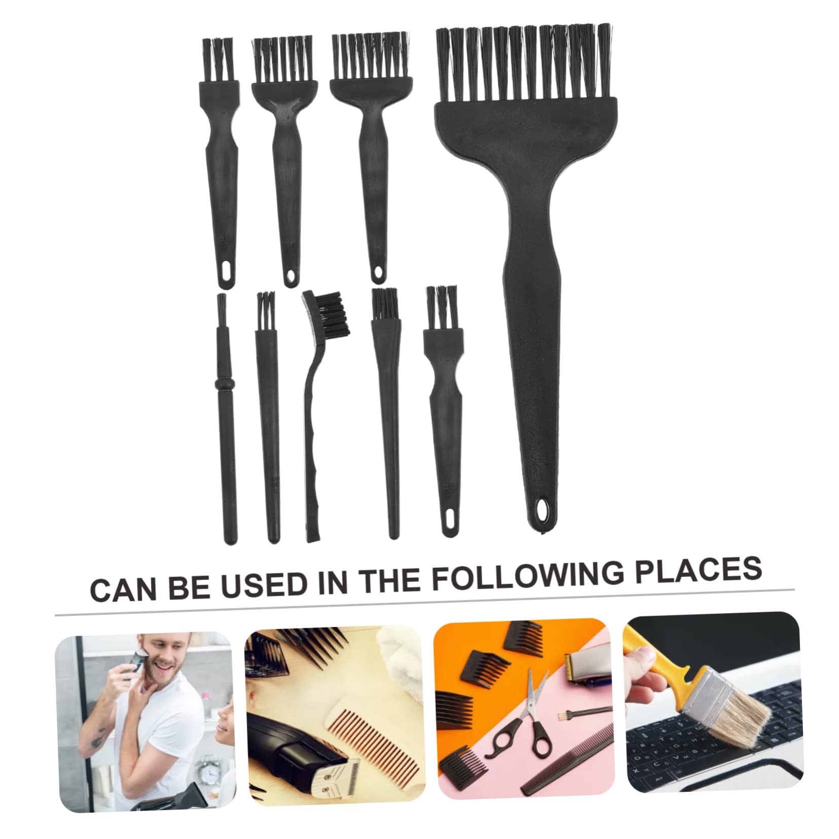 8Pcs Electric Shaver Cleaning Brush Set - Durable Replacement Razor Brushes for Electric Clippers & Grooming Kits - Perfect for Men's Shaver Maintenance & Travel Grooming Accessories