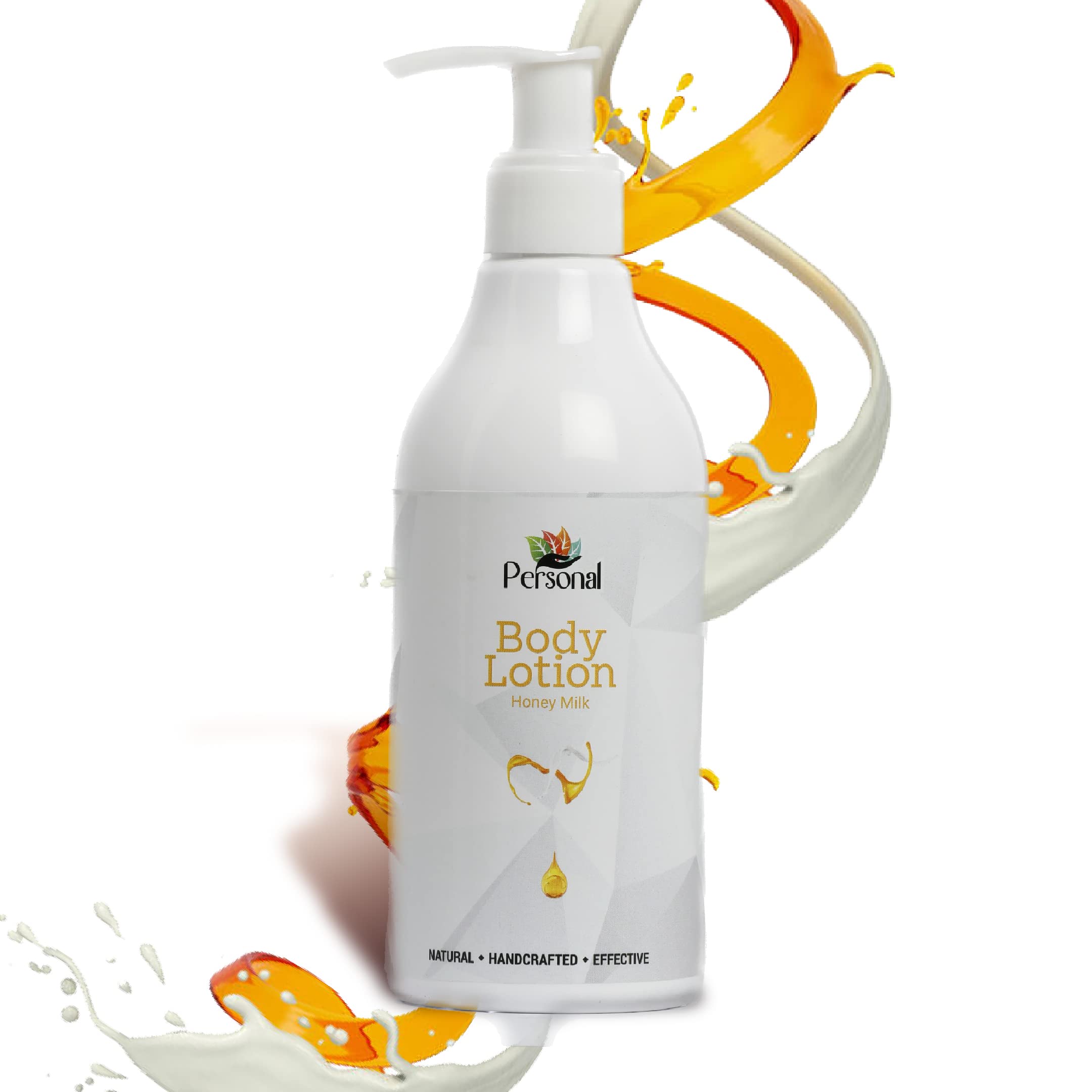 Organic Honey & Milk Body Lotion with Natural Ingredients - Coconut Oil, Shea Butter for Soft, Moisturized & Radiant Skin - 300ml - Ideal for Daily Hydration & Skincare Routine - All Skin Types