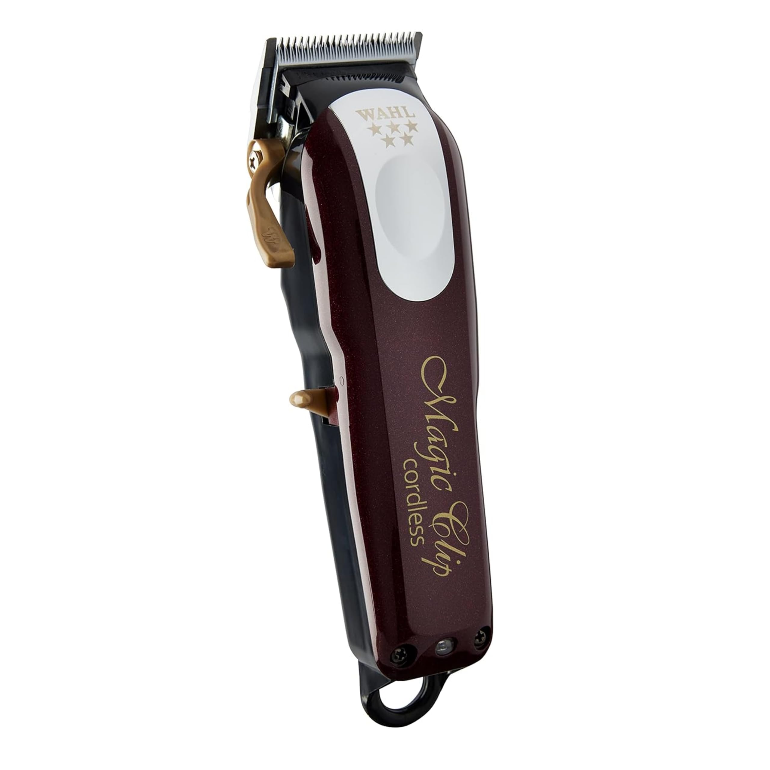 Wahl Cordless Magic Clip Hair Clipper for Professional Blending & Fading - Red | Cordless Hair Trimmer for Barbers & Home Use | Perfect for Fades, Tapers & Beard Trimming