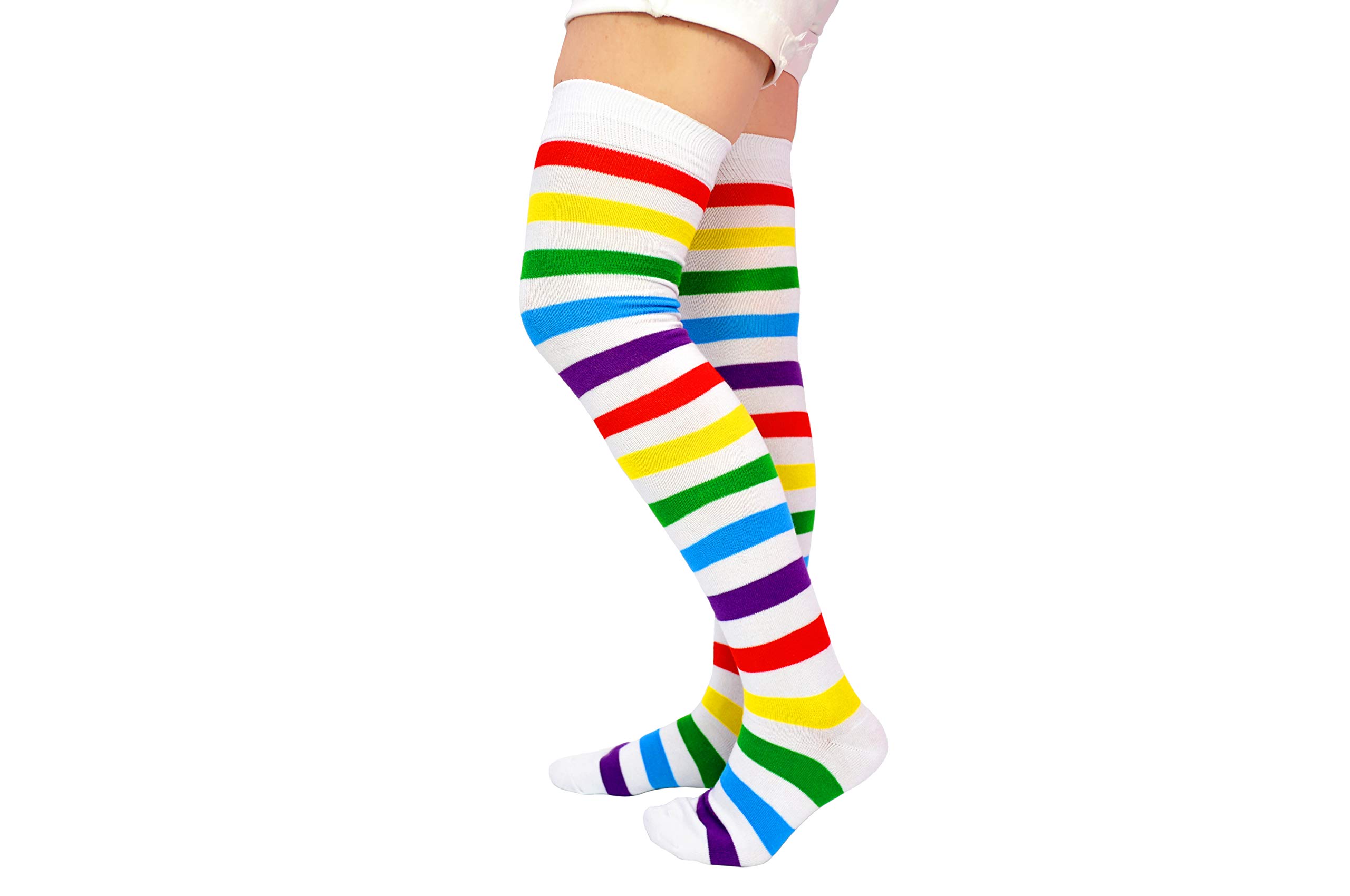 Thigh High Socks for Women - Over The Knee Stockings - Soft & Stretchy (Fits US Shoe Size 4-10) - Perfect for Winter, Cosplay, and Fashion Outfits