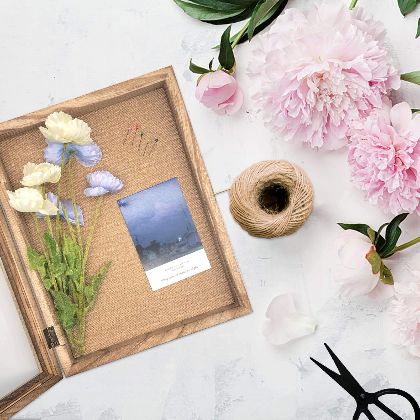 11x14 Shadow Box Frame with Linen Back - Display Case for Photos, Bouquets, Medals & Memorabilia | Perfect for Wedding Keepsakes, Military Awards & Home Decor