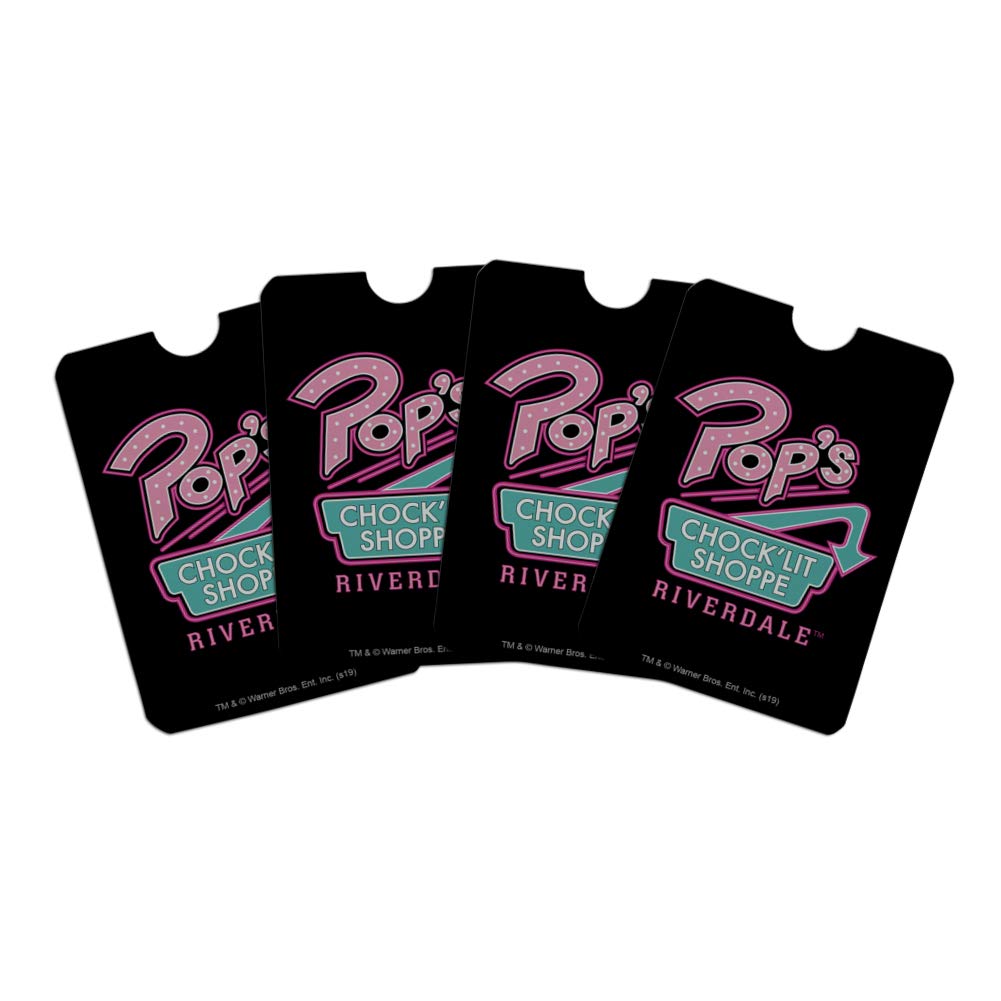 Riverdale Pops Chock'lit Shoppe RFID Blocking Credit Card Holder Set of 4 - Secure Wallet Protector for Travel & Shopping