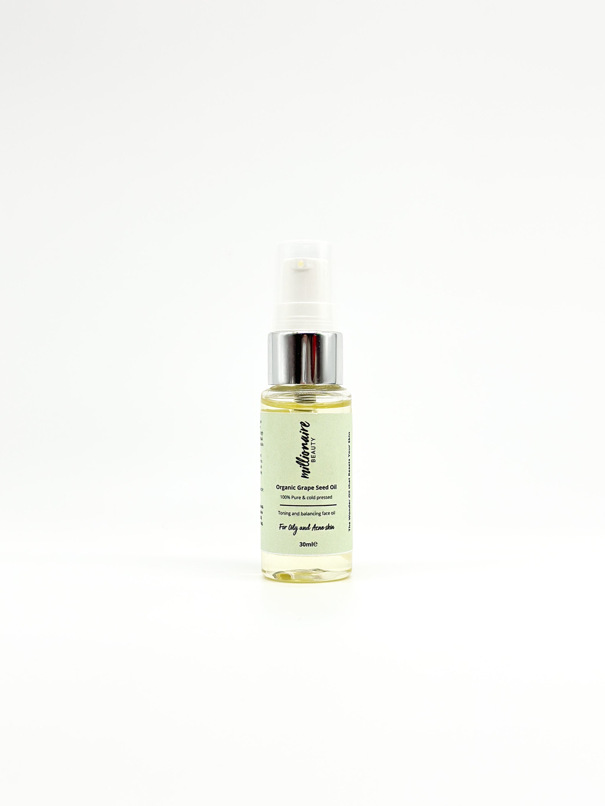 Pure Organic Grapeseed Oil for Cooking & Skin Care - Cold Pressed, Unrefined, Rich in Antioxidants - Perfect for Salad Dressings, Massage & Hair Treatments