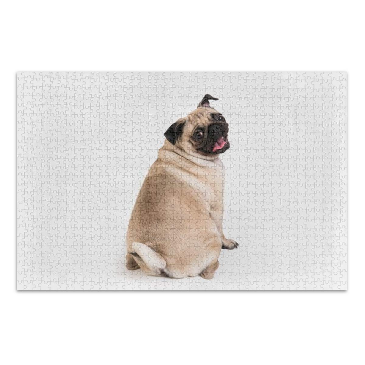 500-Piece Jigsaw Puzzle for Kids & Adults - Playful Pug Dog Educational Puzzle Toy | Fun Family Game Night Activity & Intellectual Gift for Puzzle Lovers | Perfect for Birthday Parties, Classroom Learning & Relaxation Therapy