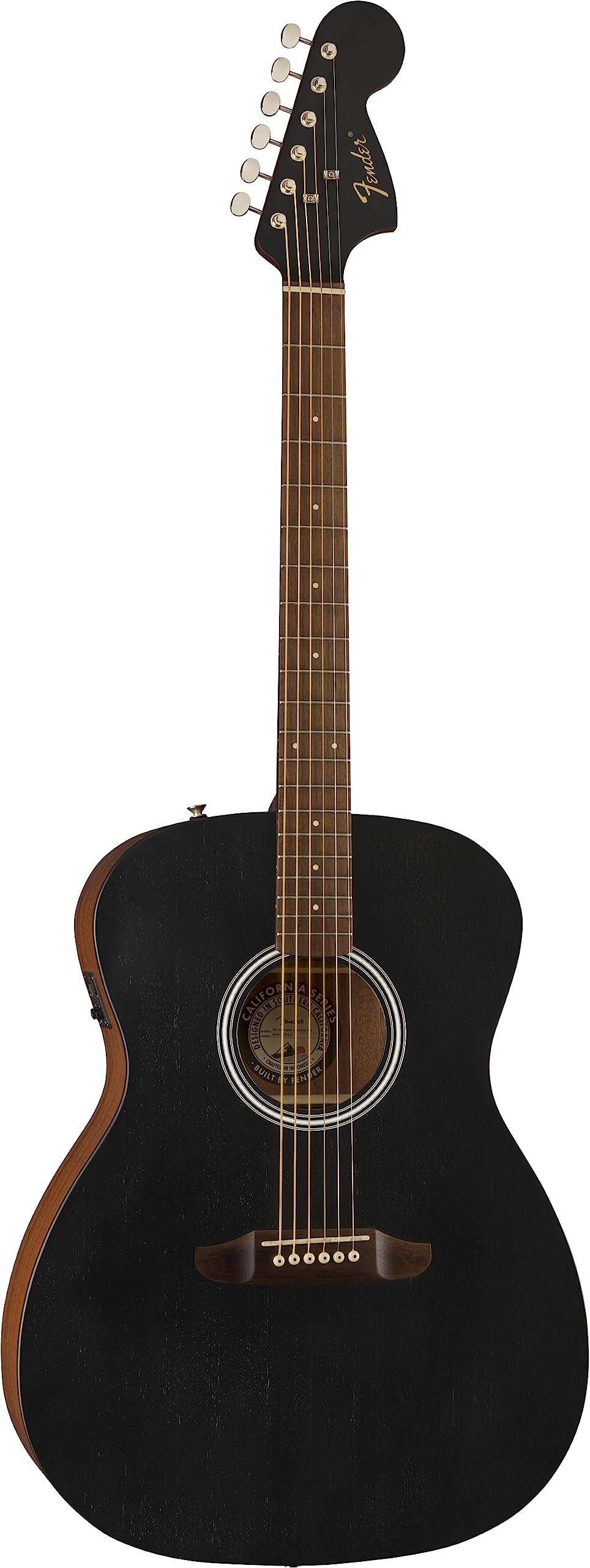 Fender 6-String Acoustic Guitar - Right-Handed, Black Top with 2-Year Warranty | Perfect for Beginners, Campfires & Live Performances (Model: 0973052111)