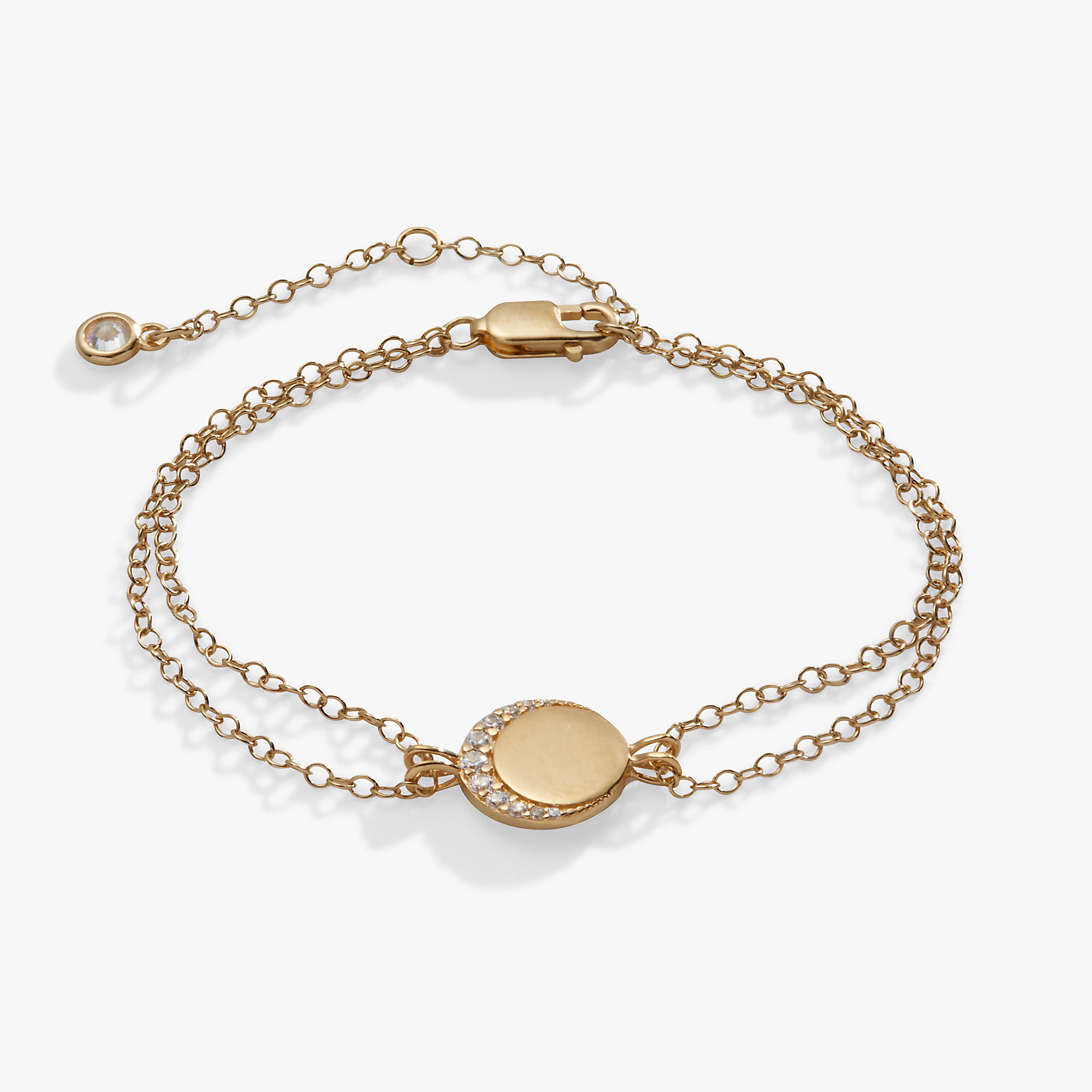 Crescent Moon Chain Bracelet for Women - Elegant Silver Moon Charm Jewelry - Perfect for Everyday Wear & Gift Giving
