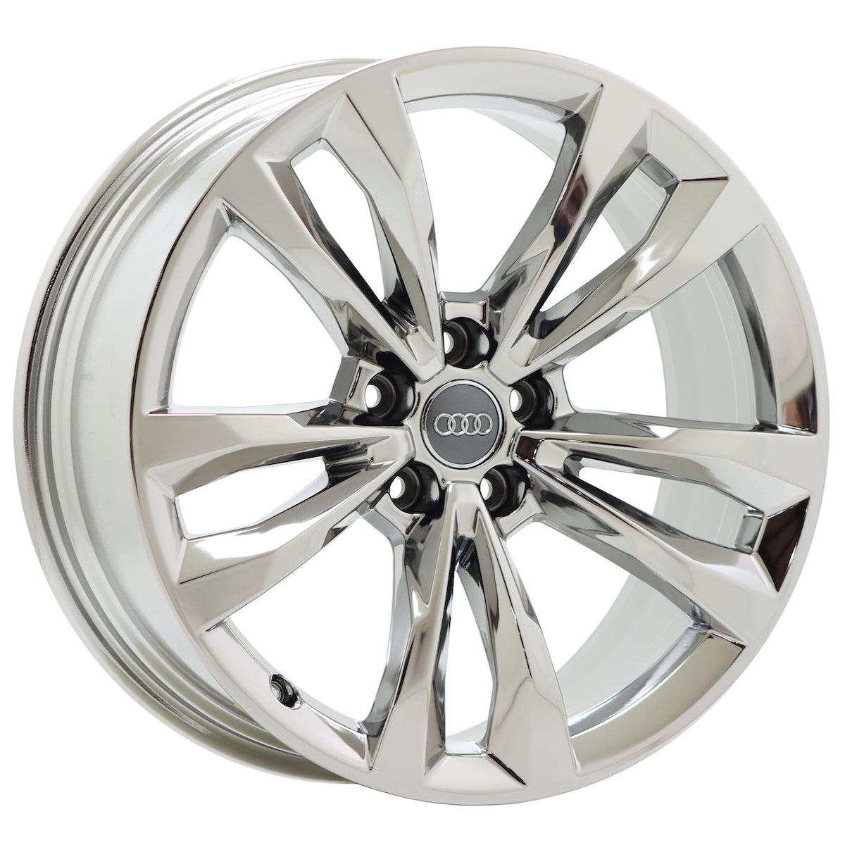 19 Audi Q7 Bright Chrome Wheels Rims - Factory OEM Set 59011 - Premium Replacement for Luxury SUV - Perfect for Upgrades & Off-Road Adventures