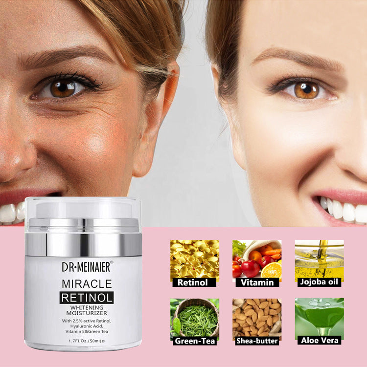 Best Retinol Moisturizing Cream for Face - Anti-Aging Night Cream to Shrink Pores & Restore Skin - Perfect for Dry Skin & Wrinkle Reduction - Ideal for Nighttime Skincare Routine