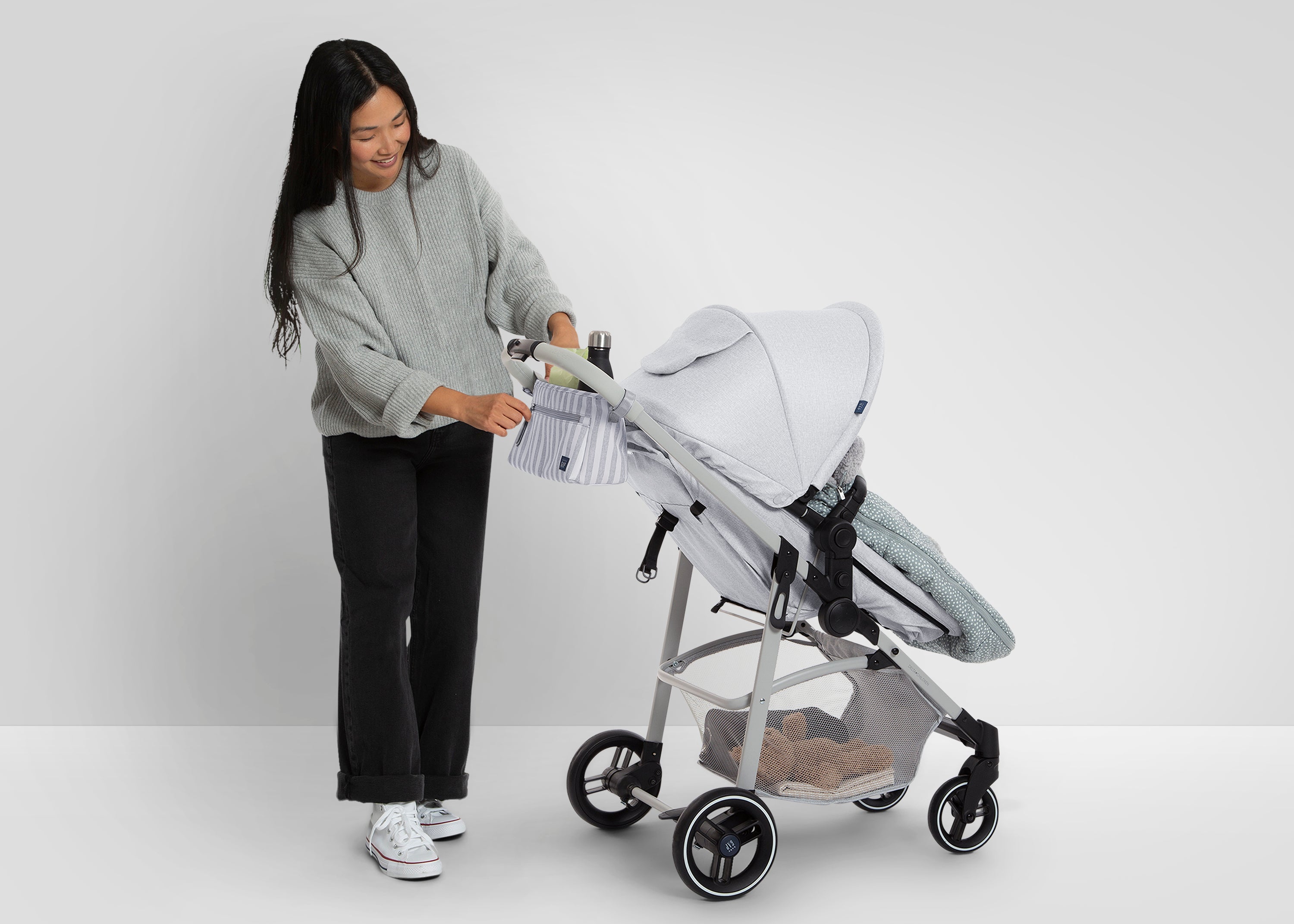 BabyGap Classic Parent Organizer for Single Stroller - Diaper Bag with Multiple Pockets & Insulated Bottle Holder - Perfect for On-the-Go Parents, Travel & Daily Strolls
