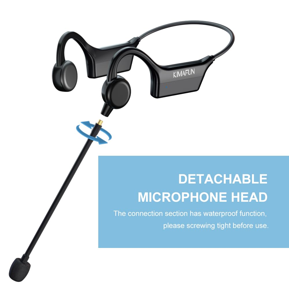 KIMAFUN 2.4G Wireless Fitness Headset Microphone - IP67 Waterproof & Sweatproof for Swimming, Yoga, Gym Training | Perfect for Water Aerobics Instructors, Coaches & Fitness Speakers (Model GWP91)