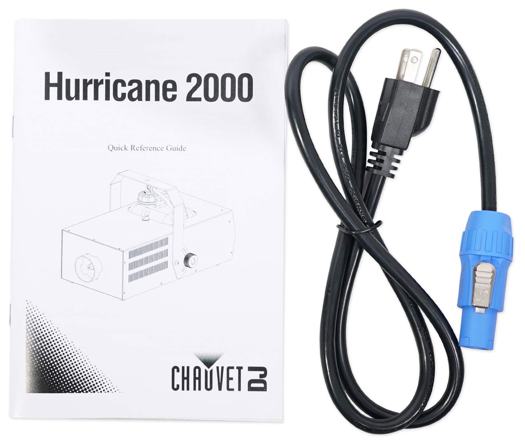 Chauvet DJ Hurricane 2000 DMX Fog Machine with Built-In Timer - Professional Fogger for Stage Shows, Concerts & Halloween Parties - Includes Headphones & Fog Fluid