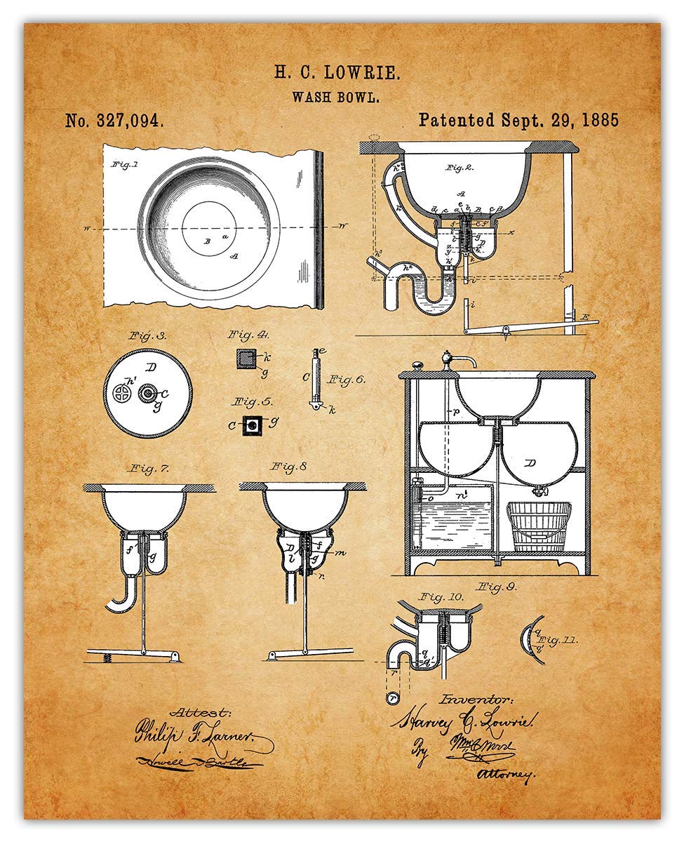 Farmhouse Bathroom Wall Art Set of 4 - Funny 8x10 Prints for Bathroom Decor & Home