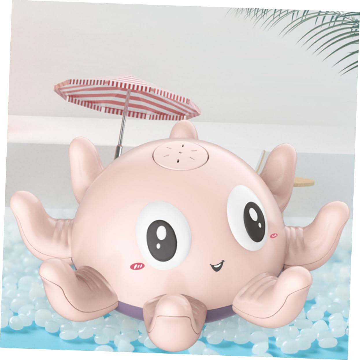 VICASKY 3-Pack Glow in The Dark Octopus Water Spray Toys - Fun Pool, Bathtub & Beach Splash Toys for Kids, Outdoor Summer Water Play (Pink)