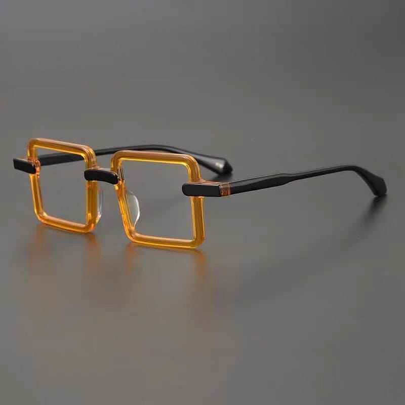 Stylish Wacleah Large Square Acetate Eyeglass Frames for Women & Men - Trendy Oversized Clear Glasses for Reading, Fashion, and Daily Wear